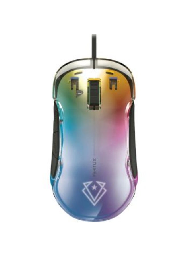 فيرتوكس فينيكس ماوس ألعاب احترافي بأداء فائق، دقة 12000 DPI، تتبع دقيق Pixel Perfect، إضاءة LED بأربعة أوضاع، ماوس ألعاب سلكي RGB LumiFlux، متوافق مع نظامي ويندوز وماك - Image 1